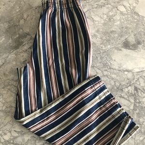 flowy linen ankle pants